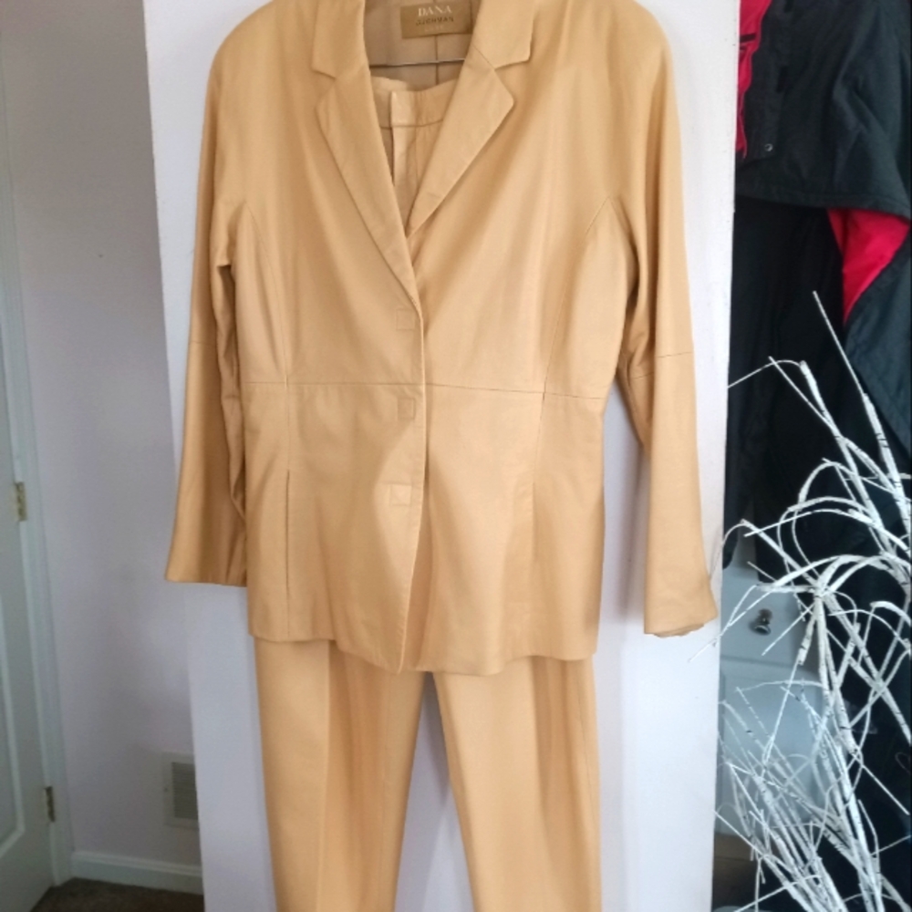 Leather Pants Suit Size 14